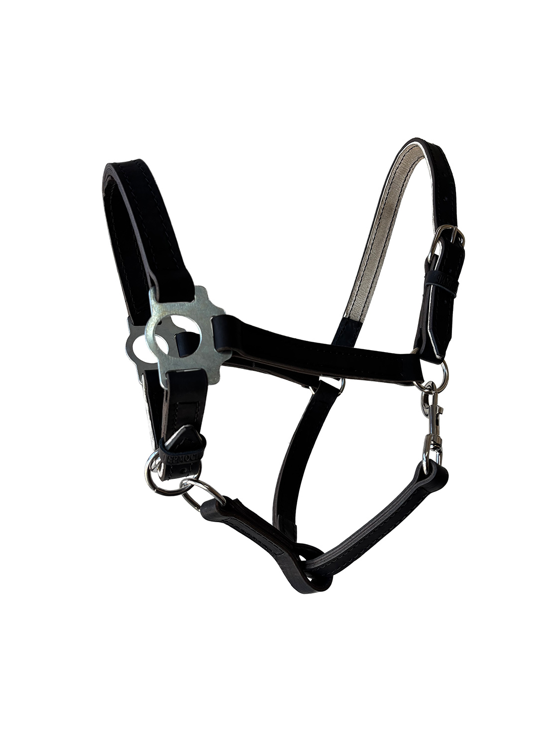 Недоуздок с карабином двойной чепраковый 25мм